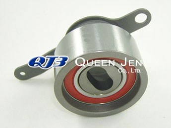 Timing belt tensioner deals bearing